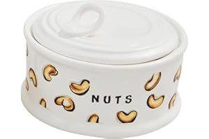 Mud Pie 3" x 4 1/4" Dia Snack Tidbit, White