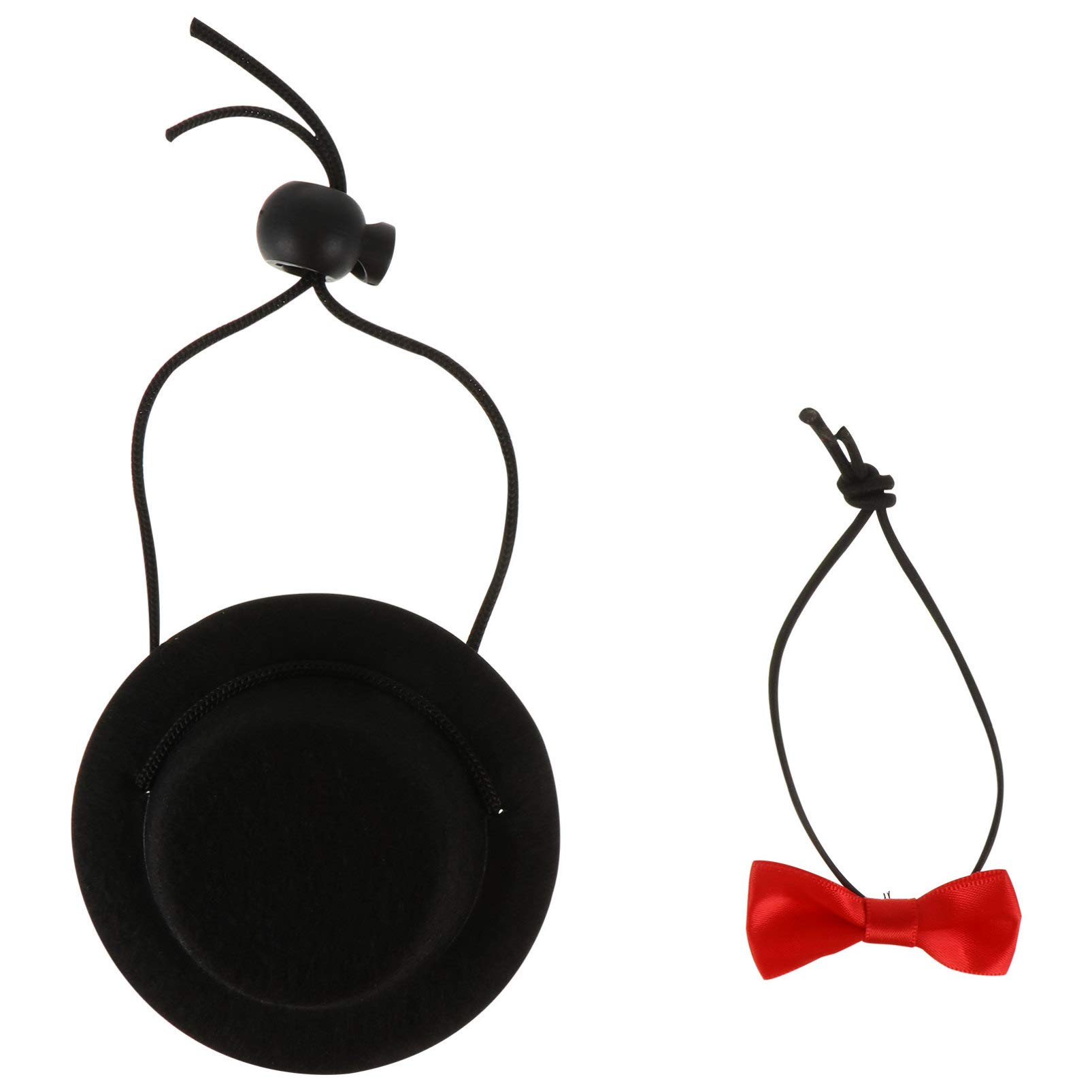 ULTECHNOVO Small Animal Costume Hat and Bowtie- Mini Hat for Hamster Pet Costume 2PCS