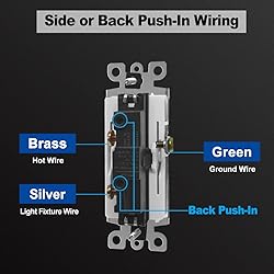 CML Single Pole Decorator Light Switch, 20 Pack