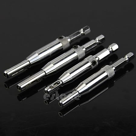 Generic 4x HSS Self Centering Hinge Drill Bits Set Door Cabinet 5/64" 7/64" 9/64" 11/64"-Y122