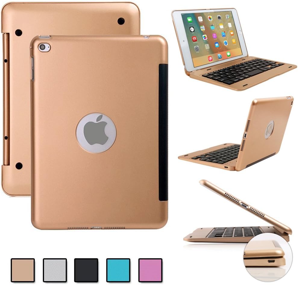 iPad mini 4 Clavier Bluetooth Coque Pour Apple iPad mini 4,Clavier Bluetooth PU Cuir Housse