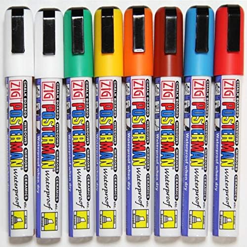 6mm Waterproof Chalk Pens Mixed