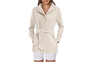 ANRABESS Women's Jacket Belted Long Sleeve Wrap Trench Coat 2025 Fall Winter Casual Dressy Travel Outerwear with Pockets