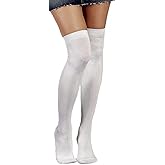Foot Traffic, Women's Over-the-Knee Socks, White