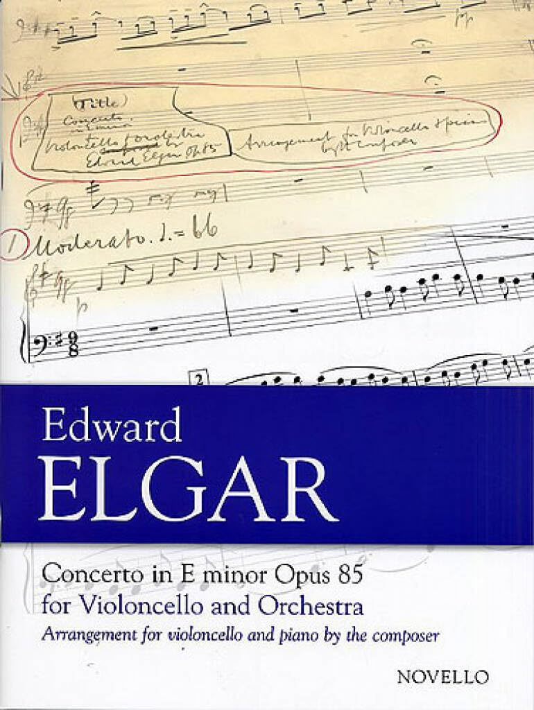 Concerto For Cello And Orchestra In E Minor Op.85. Score: Arranged for Cello and Piano