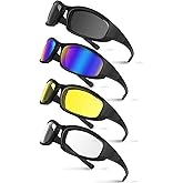 Jeemeele Motorcycle Riding Glasses Motorcycle Goggles Padding Goggles Motorcycle Sunglasses UV Protection Dustproof Windproof