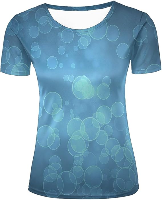 Amazon Co Jp 透明なバブルパターンの春 夏 秋の新しい綿のクリエイティブな人格印刷半袖tシャツの男性と女性 服 ファッション小物