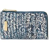 Blue Filigree Melbourne Leather Wallet by BRAHMIN