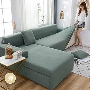 Fundas De Sofa Elasticas Ajustables/Fundas De Sofa Chaise Longue/Fundas