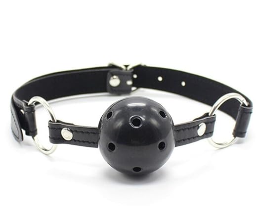 Mund-Knebel Bondage Ball-Gag, für Fetisch-Spiele, SM Ball-Knebel, Mund-Stöpsel, Mundkeil, BDSM SM Sexspielzeug für Paare schw
