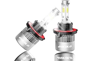 HOCOLO S2 H13 9008 Fog Light Driving LED Bulbs Set, 8000LM Xenon Cool White 6000K 50W Replace Halogen All in One Conversion Kit, Only for Fog Lamp Daytime Running Light/DRL, Pack of 2 (S2-H13-Fog)
