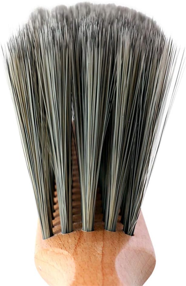 OAKART Hand Brush Soft Bristles Oiled Beech Wood Handle Small Natural Duster 14 Inch Long (Gray), Grey, 14*4 inch - Image 4