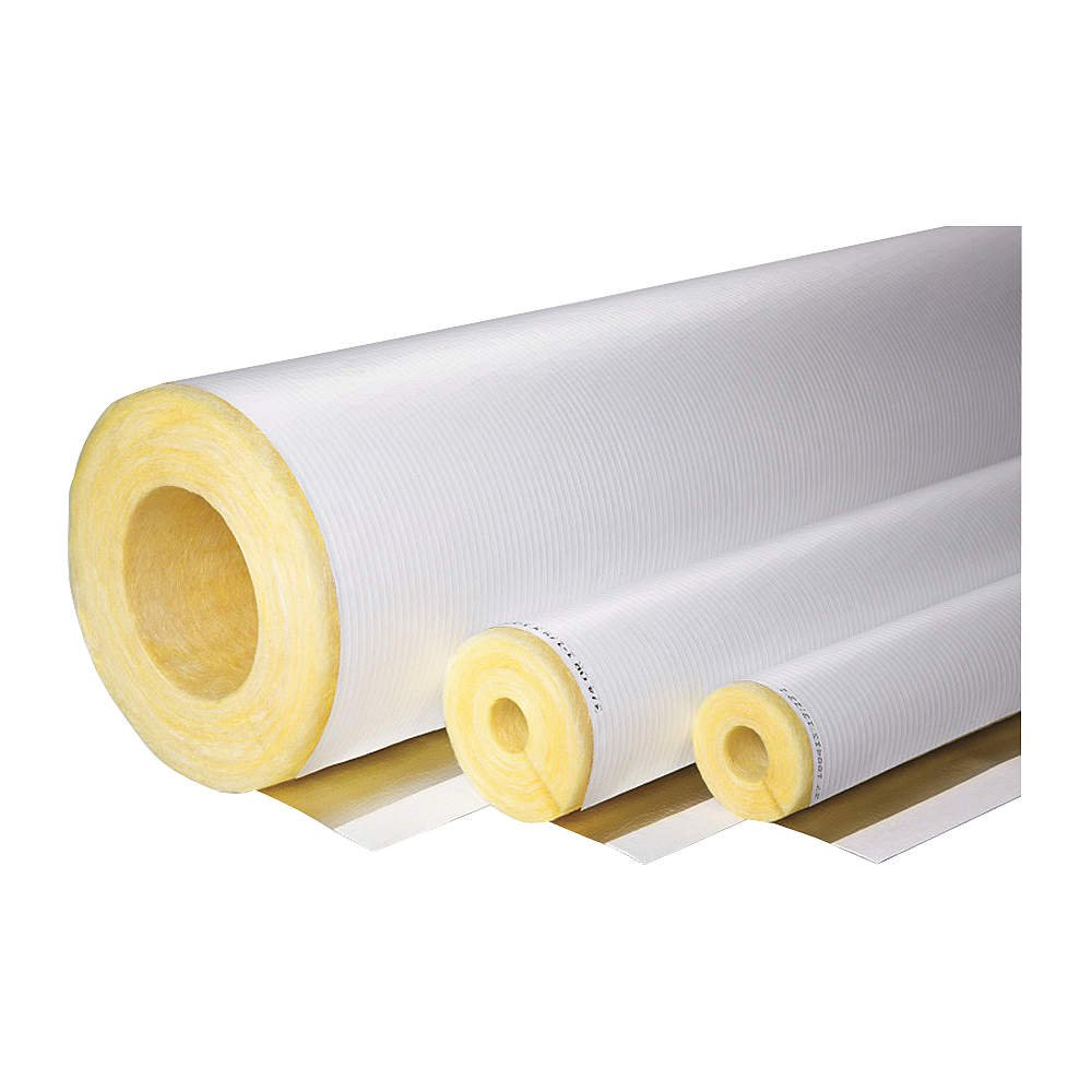 5" x 3 ft. Fiberglass Pipe Insulation Wall Industrial