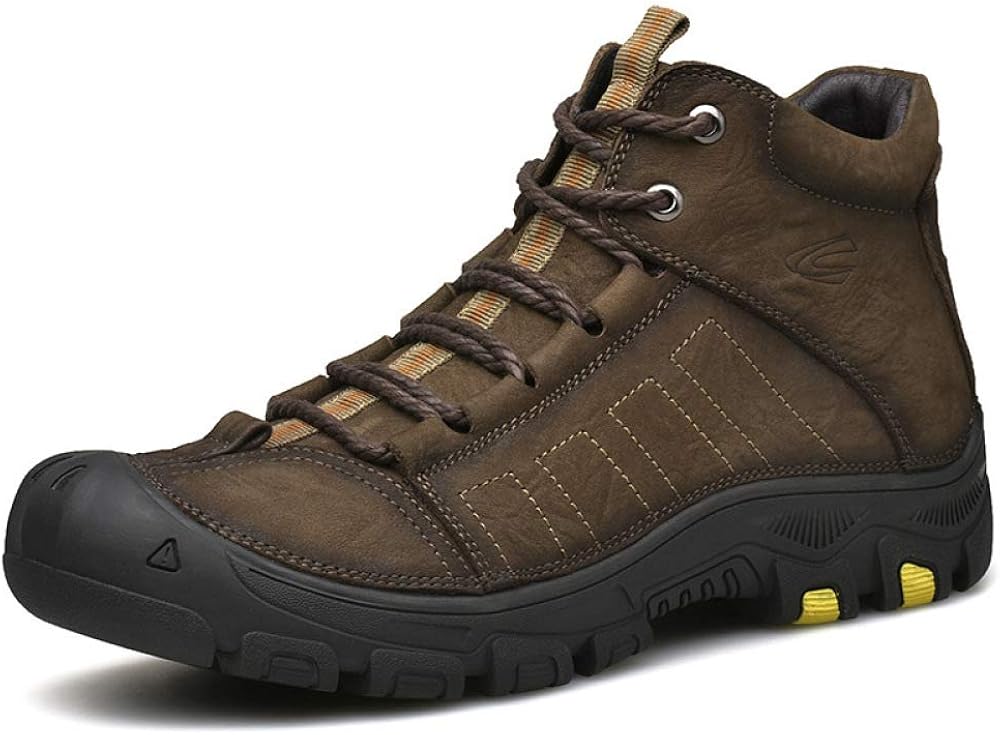 Herren Winter Sneaker Pelz Gefüttert - Wasserdichte Wanderschuhe Slip On