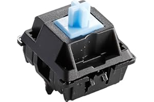 Ranked RS-11 Pro Mechanical Key Switches for Mechanical Gaming Keyboards | 5-Pin PCB Mounted | Pre Lubed | Linear 62cN by JWK (Pro Sky Blue, 120 Pcs)