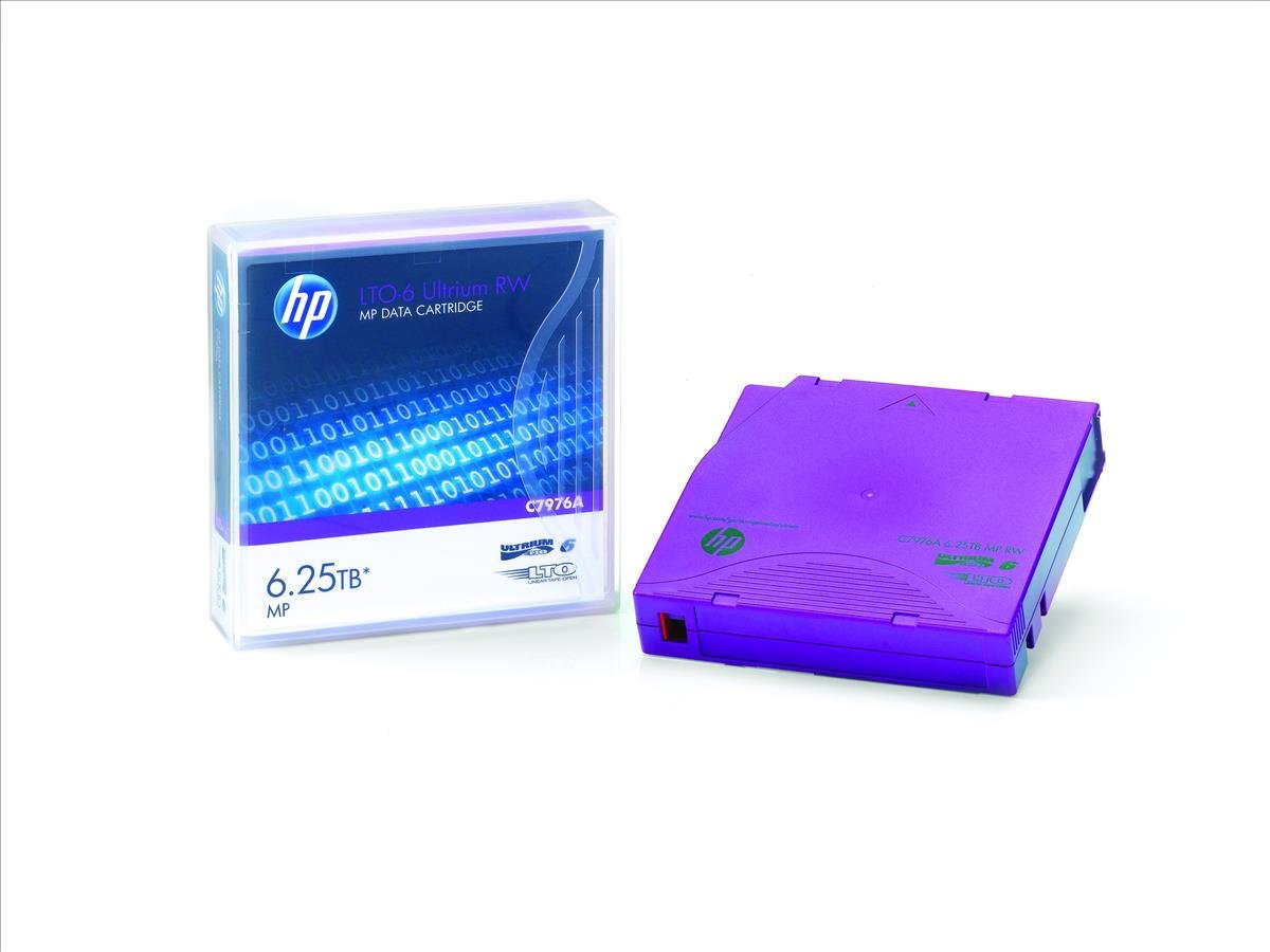 HP LTO-6 Ultrium 6.25TB MP RW Non Custom Labeled Data Cartridge (Pack of 20)