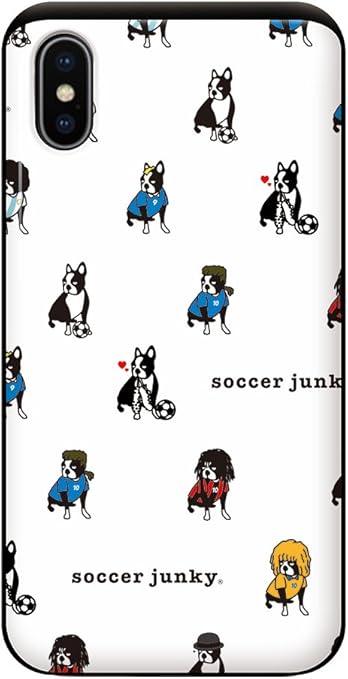 Amazon Co Jp Iphonexs Iphoneケース ハードケース カード収納 耐衝撃 薄型 Soccer Junky サッカージャンキー イヌダラケ 1 Collaborn ホワイト Iphonex対応 家電 カメラ