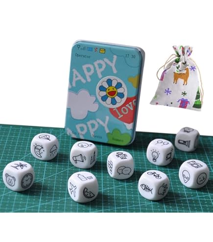 Asmodee – Rory's Story Cubes: Emergency, Amarillo – Juego de Dados para Crear Historias, 1 Jugadores Mayores de 6 años, edición en Italiano Asmodee – Rory's Story Cubes: Emergency, Amarillo – Juego de Dados para Crear Historias, 1 Jugadores Mayores de 6 años, edición en Italiano