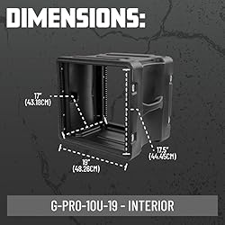 Gator Cases Pro Series Rotationally Molded 10U Rack
