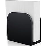 ALELION Black Napkin Holder for Table - Wood