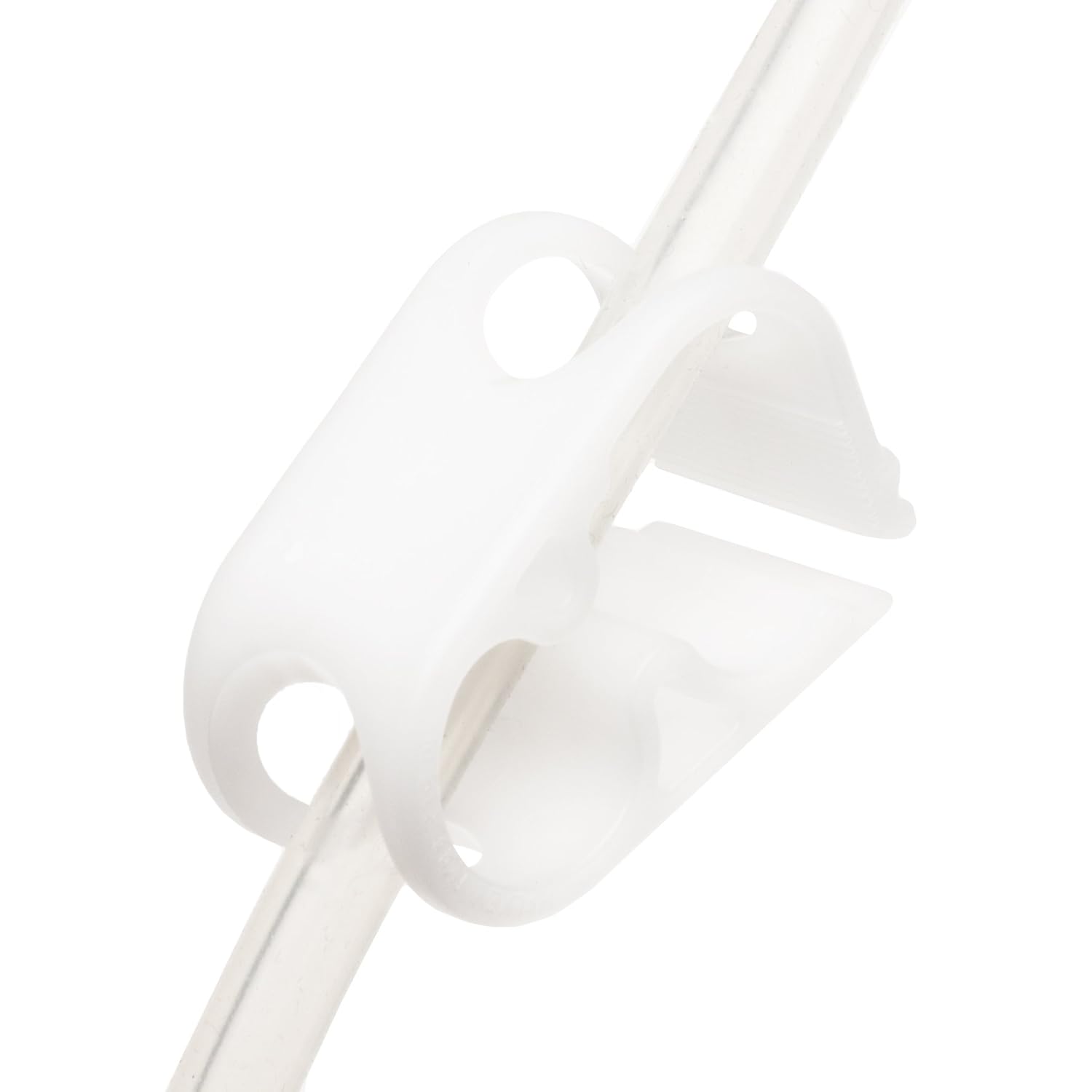 Bel-Art F18228-0000 Acetal Mid-Range Tubing Clamp for 1/8" to 7/16" O.D. Tubing, Plastic, Pack of 12, White - Image 3