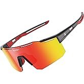 suoso Cycling Polarized Sunglasses for Men: UV400 Protection Glasses Running Baseball Softball Sports Goggles for Youth Women