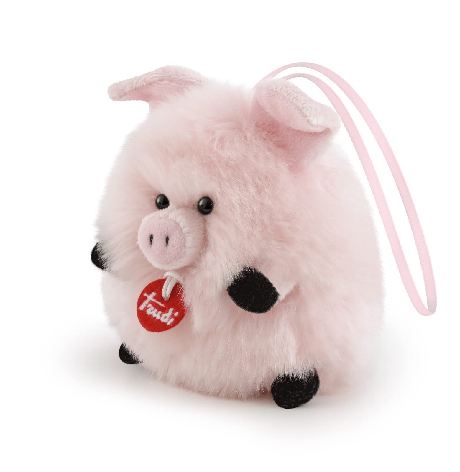 Trudi Charm Pig Small hang on plush toy, Valentine's Day and birthday gift | 10x12x8cm size XS Charms | model 29092