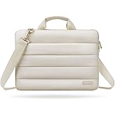 MOSISO Puffy Laptop Bag with Shoulder Strap, Laptop Computer Bags, Laptop Shoulder Bag with Handle