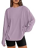 Trendy Queen Womens Oversized Long Sleeve T Shirts
