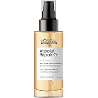 L’Oréal Professionnel 10-in-1 Leave-in Oil for Dry And Damaged Hair, With Protein. Gold Quinoa and Wheat Germ Oil, Nourishes,