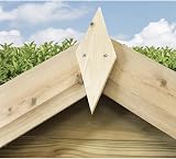 5x6 Pressure Treated Wooden Garden Shed Apex Double Door 1 Window T&G Shed 5ft view 3