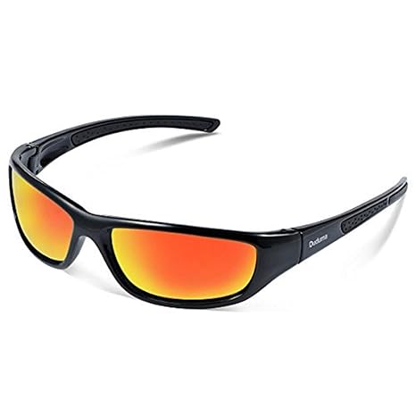Duduma Tr8116 Polarisierter Sport Sonnenbrille für Herren und Damen Ski Fahren Golf Laufen Radsport Superleichtes Rahmen