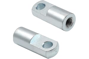 Othmro 2Pcs Iron Clevis Y Joint M10x1.25 Female Thread Y Connector 32mm x 52mm Air Cylinder Rod Clevis End Pneumatic Air Cylinders for Chemical Industry Textile Industry Electronic