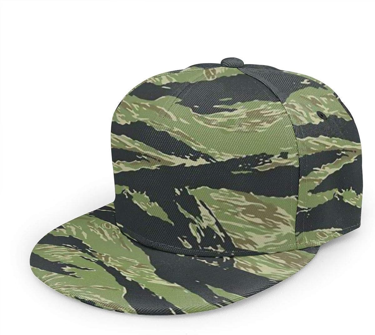 WgAmin Tiger Stripe Camo Women Men Adjustable Snapback Baseball Cap