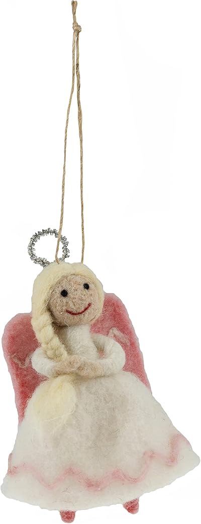 Trimits Christmas Needle Felting Craft Kit Angel with Roving Wool and