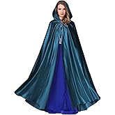 BEAUTELICATE Women's Wedding Hooded Cape Bridal Cloak Poncho Full Length