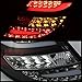 Spyder 5072733 Mercedes Benz W204 C-Class 11-14 LED Tail Lights (Will Fit LED Model Only) - Black