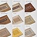 WELLAND 2 X 12 Inch Unfinished Maple Hardwood Flush Mount Floor Vents Louvered Register