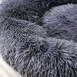 Fhodigogo Plush Donut Dog Cat Bed Anti-Slipbottom Small Pet Bed 43x43x12 cm view 3