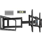 Pipishell Long Arm Full Motion TV Wall Mount for 42–90 Inch TVs up to 150 lbs, 40.1″ Long Extension, Pre-Assembled Corner TV 