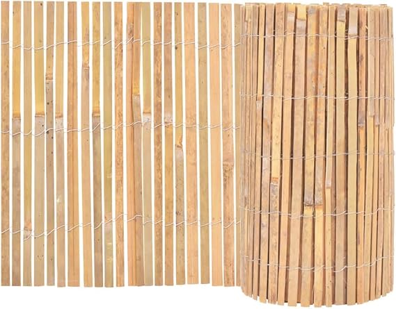 vidaXL Gartenzaun Bambus 1000x50cm Beetumrandung Beeteinfassung ...