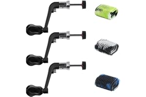 MOUHIKE Fishing Reel Replacement Handle with Knob Covers, Spinning Casting Baitcaster Reel Grip Parts Universal Rocker Arm Non-Slip Rubber Sleeve