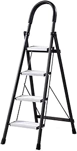 File cabinets Taburete 3/4 Escalera Plegable, Delgado y Ligero Escalera