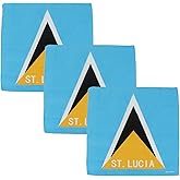 Motique Accessories Set of 3 Large Cotton Bandanas - Carribean Flags