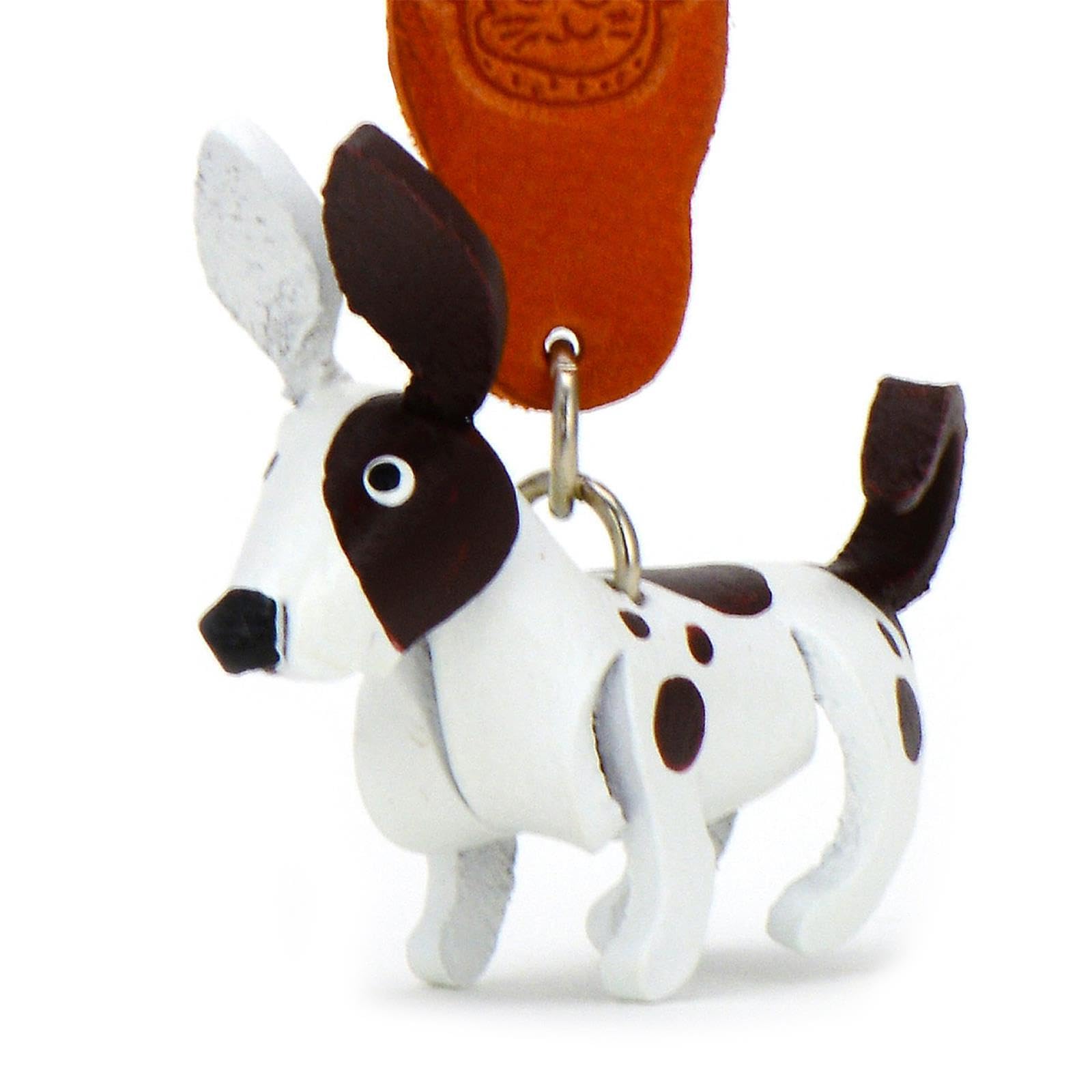 MONKIMAU Leather Keyring Chihuahua Dog