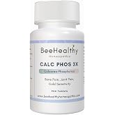 BeeHealthy Homeopathic Cell Salt, Calcarea Phosphorica (Calc Phos) 3X Tablets for Bone Health, Joint Pain, Cold Sensitivity, Sore Throat, Easy Dissolving Tablets, 900 Count