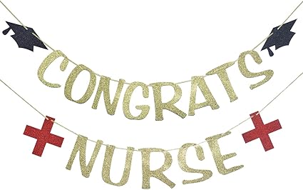 Amazon Com Congrats Nurse Banner For Graduation Rn Party