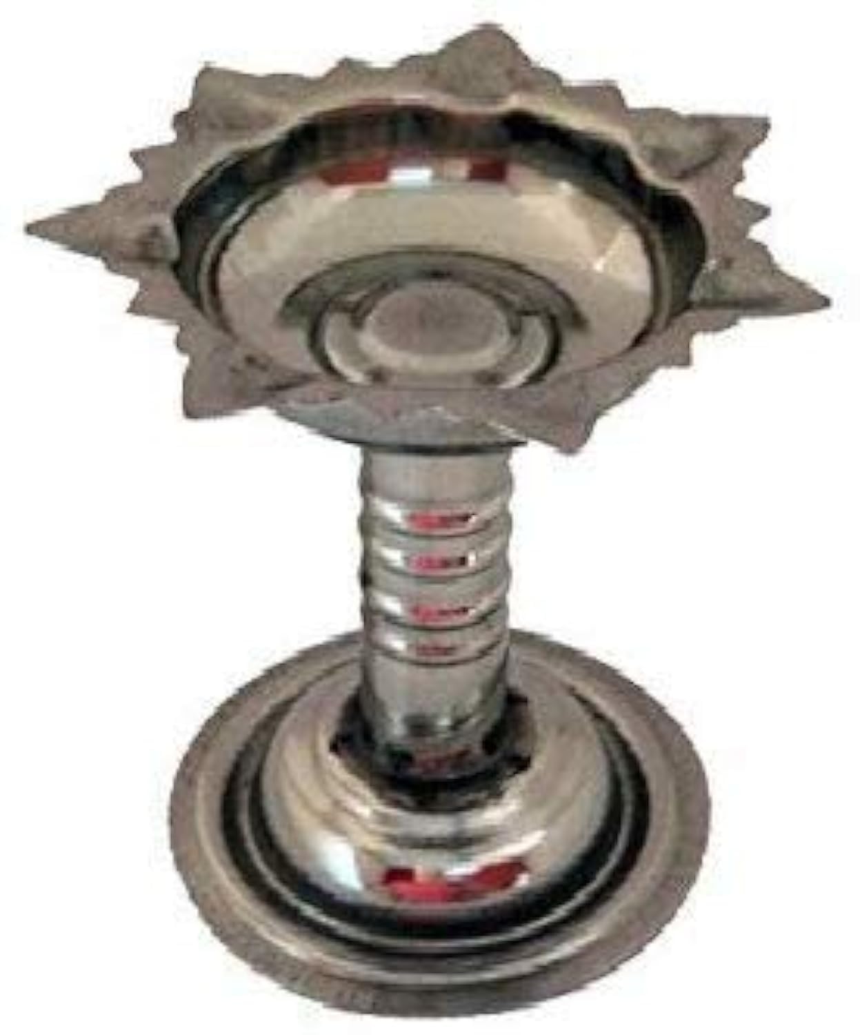 Garden Of Arts Stainless Steel Diyas for Pooja - Deepak for Puja Aarti - Oil Lamp - Pooja Articles Home Decor Item Showpieces - House Warming Decoration Aarti Puja at Hindu Temple Mandir