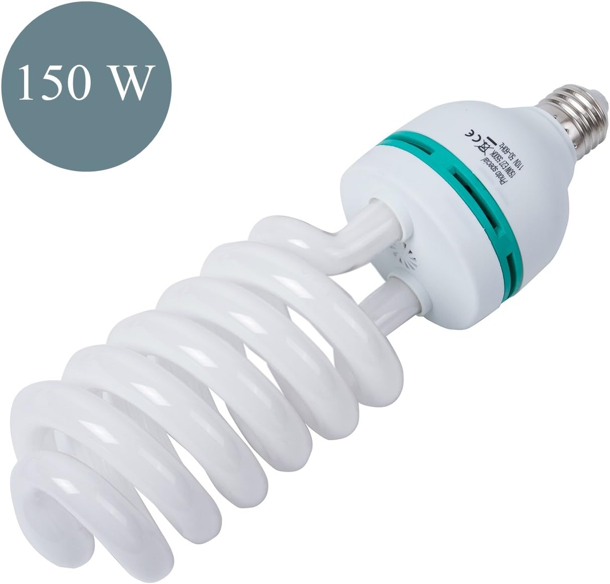 Photography Compact Fluorescent CFL Daylight Balanced Bulb with 5500K Color Temperature for