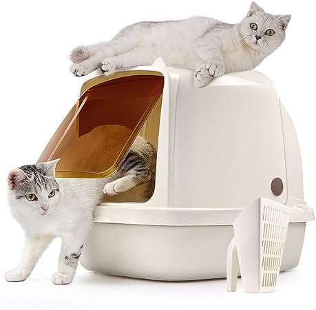 enclosed cat litter box amazon